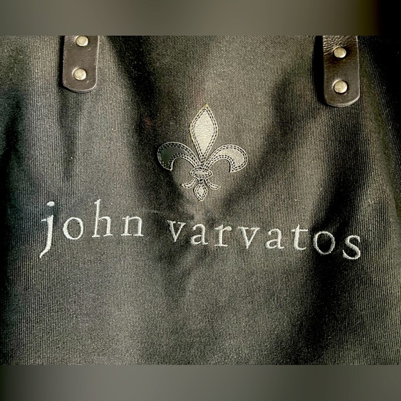 John Varvatos Large Canvas Tote Bag - Picture 6 of 7